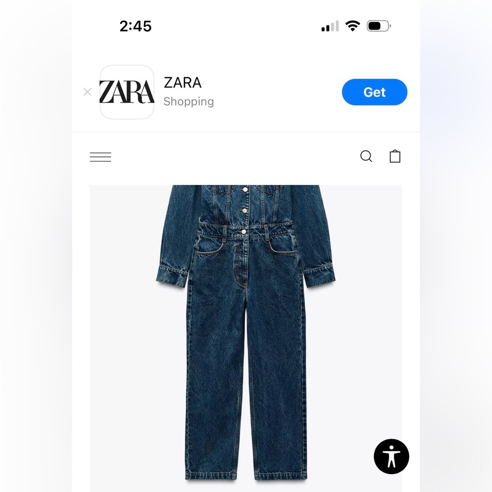 Zara Dark Blue Jumpsuit